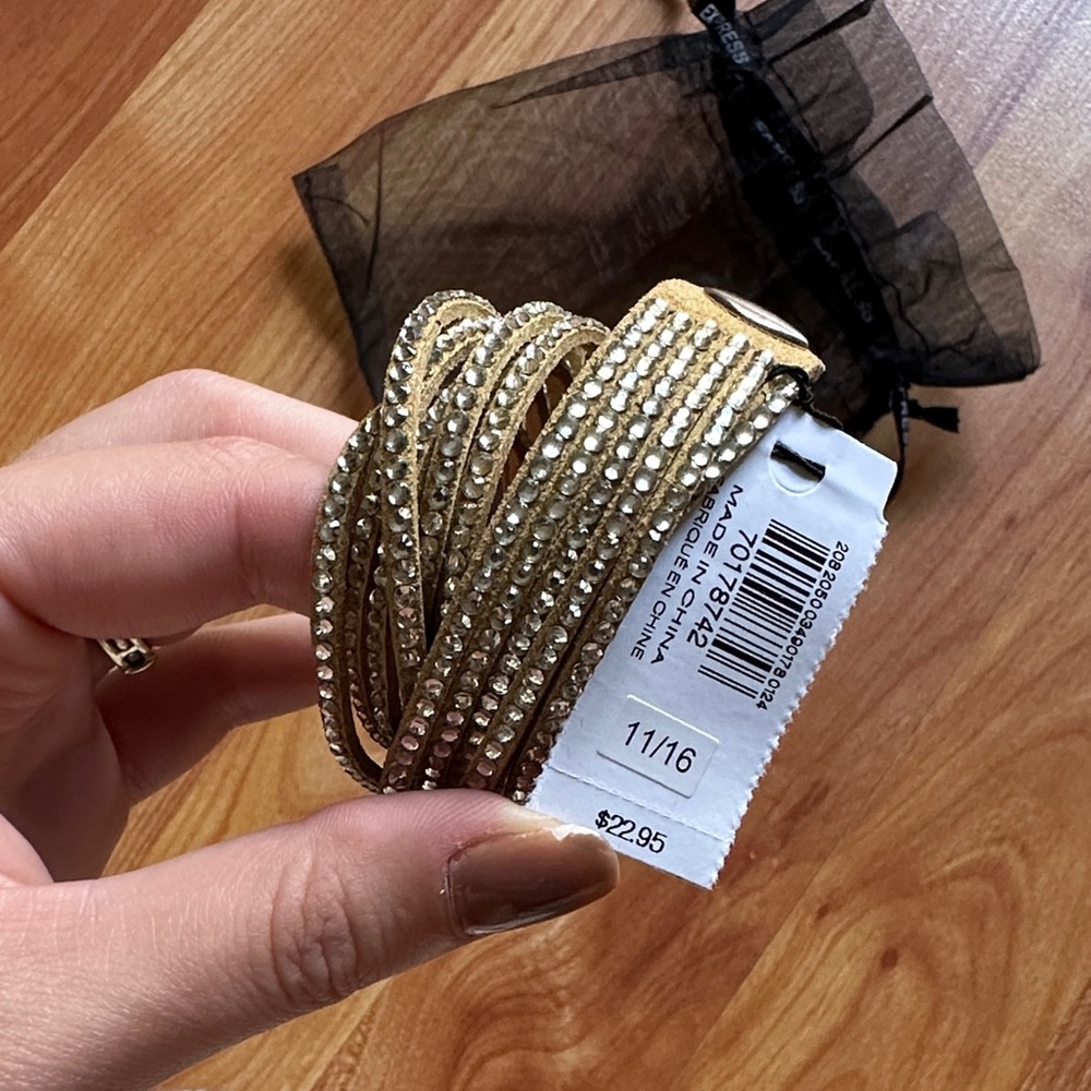 Express Gold and Silver Rhinestone Bracelet Set